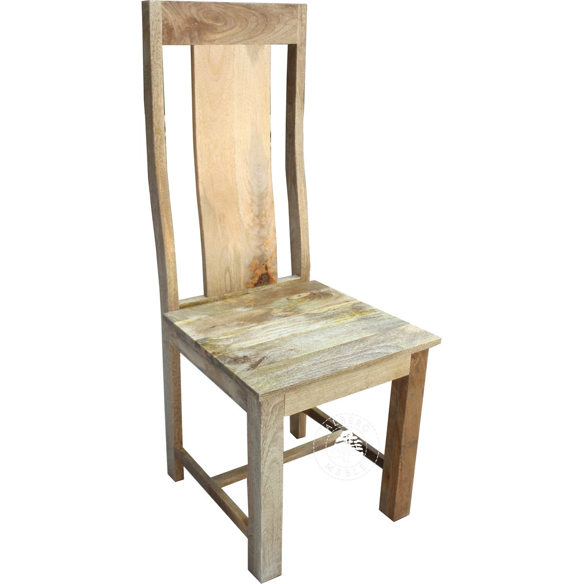 Nowoczesne Krzesło Drewniane CUBE – naturalne drewno