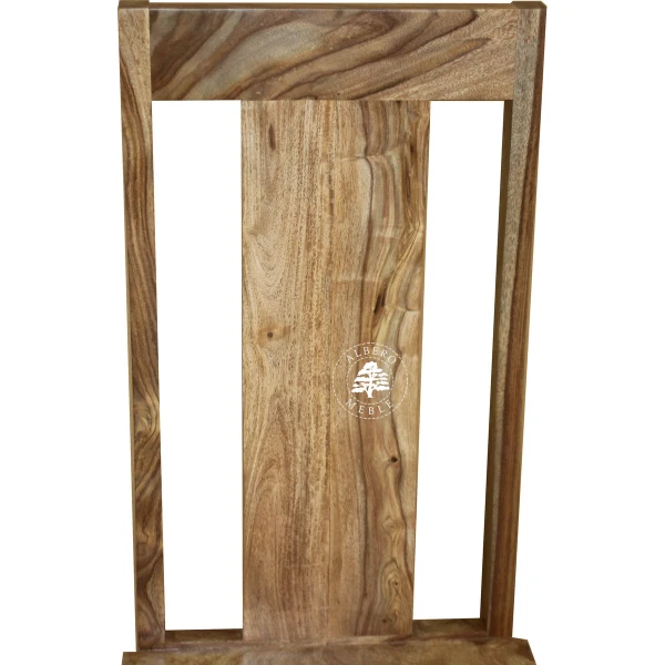 Nowoczesne Krzesło Drewniane CUBE – naturalne drewno