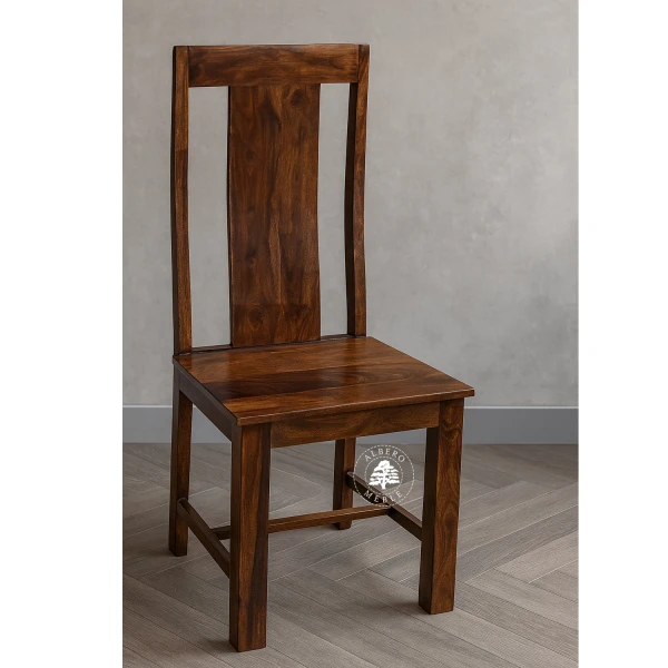 Nowoczesne Krzesło Drewniane CUBE – naturalne drewno