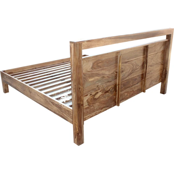 Łóżko Modern Cube z drewna palisandru