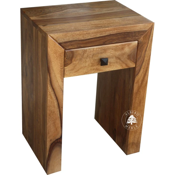 Mały stolik nocny z szufladą Modern Cube