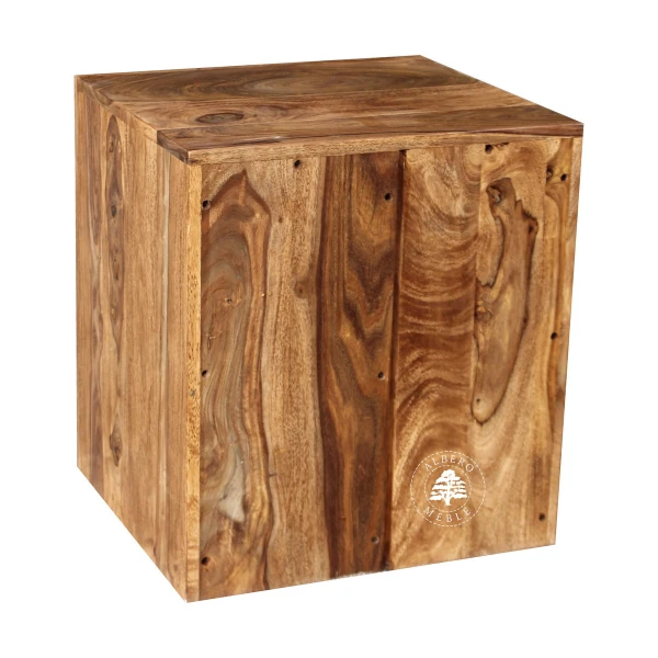 Duża szafka nocna z szufladami z drewna w nowoczesnym stylu