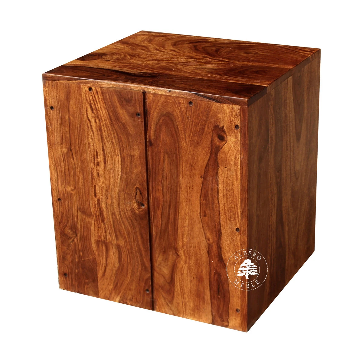 Duża szafka nocna z szufladami z drewna w nowoczesnym stylu