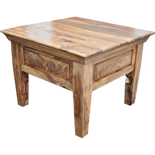 Mały klasyczny stolik kawowy z szufladą