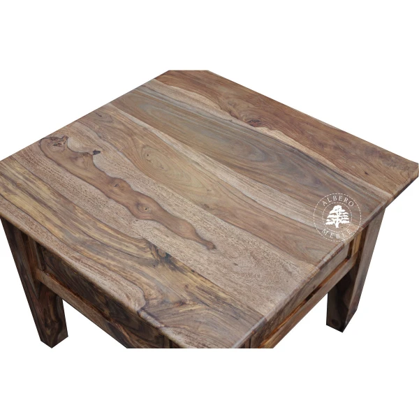 Mały klasyczny stolik kawowy z szufladą