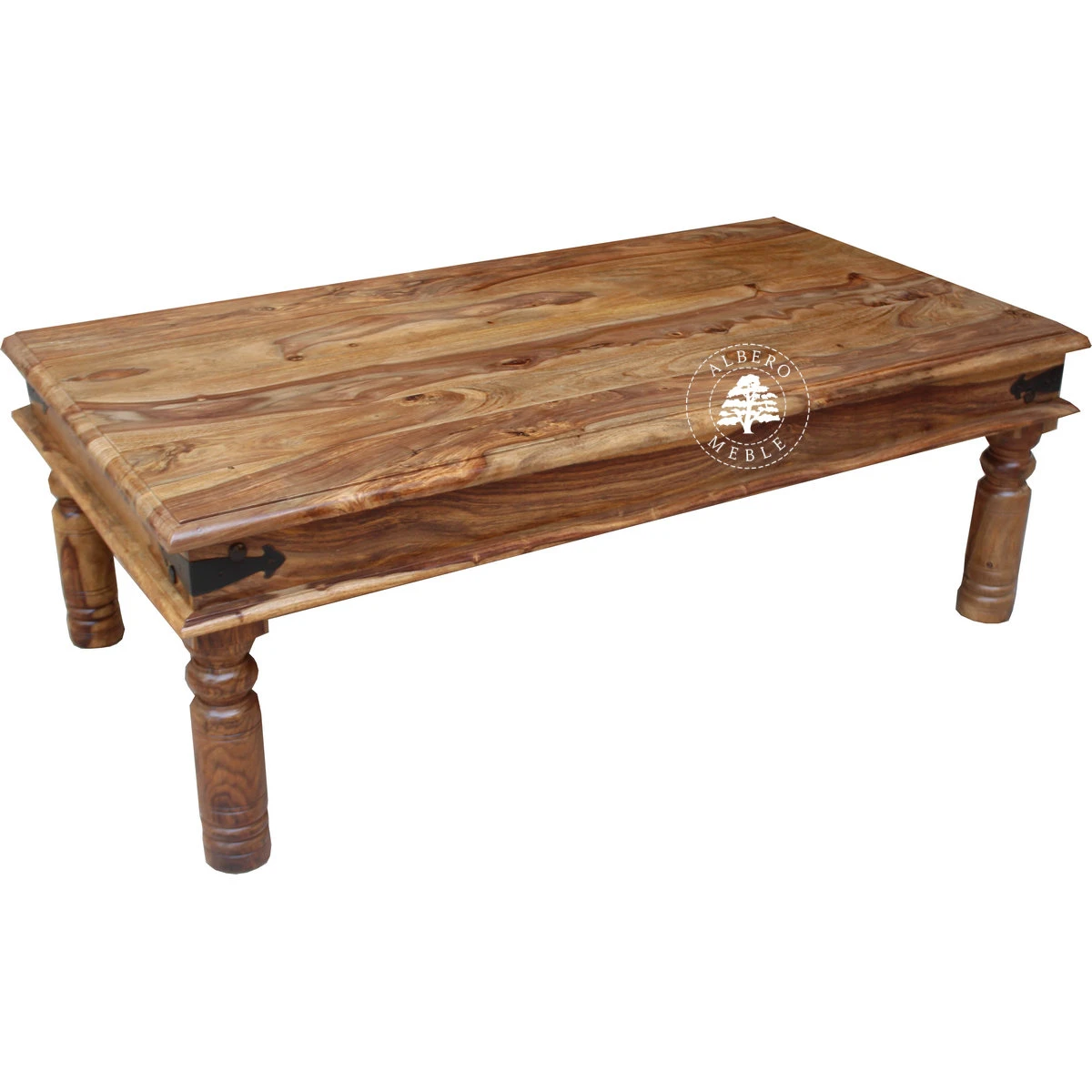 Ława wykonana z drewna litego