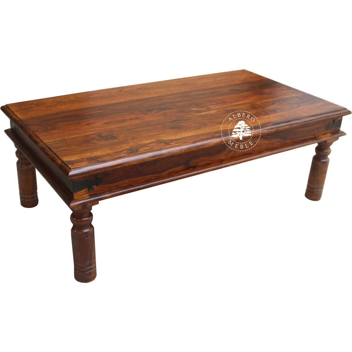 Ława wykonana z drewna litego