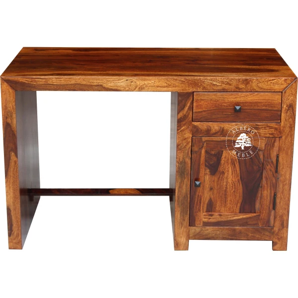 Nowoczesne biurko młodzieżowe z naturalnego drewna palisan