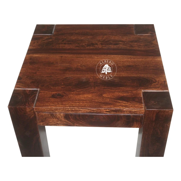 Mały nowoczesny stolik kawowy do salonu z litego drewna