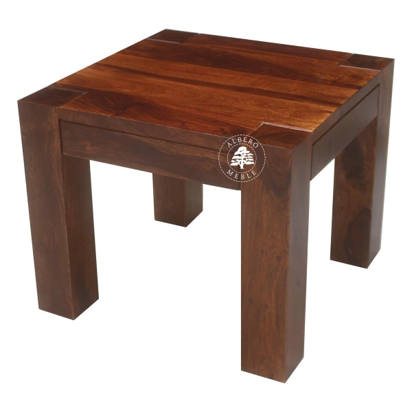 Mały nowoczesny stolik kawowy do salonu z litego drewna