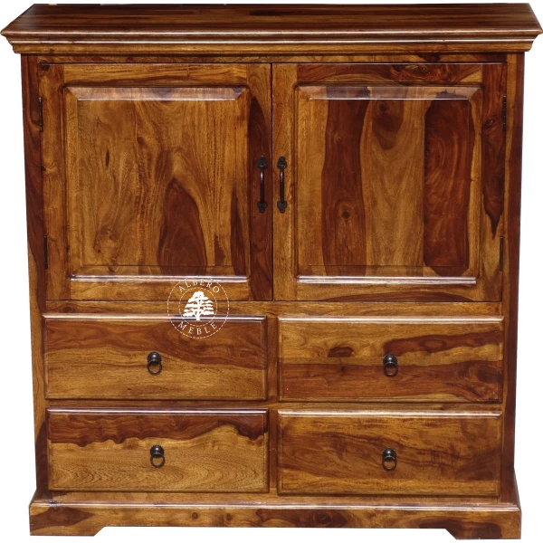 Duża klasyczna komoda drewniana do salonu