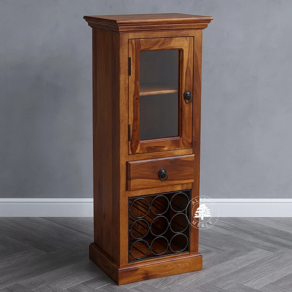 Klasyczny barek drewniany wolnostojący