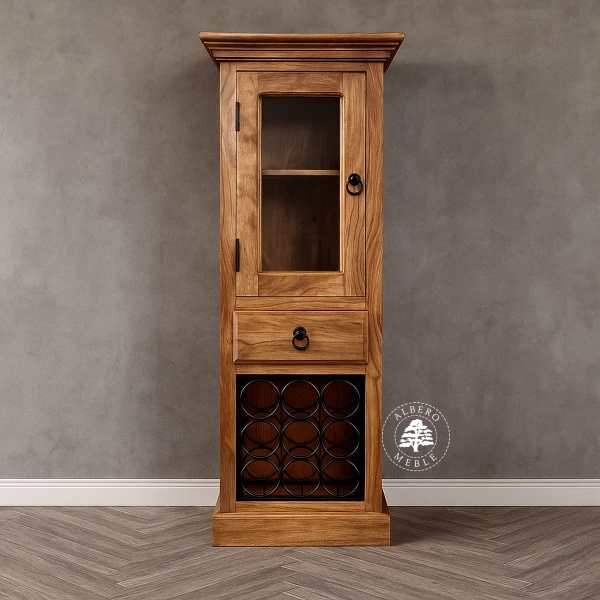 Klasyczny barek drewniany wolnostojący