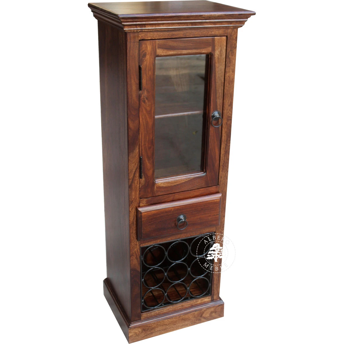 Klasyczny barek drewniany wolnostojący