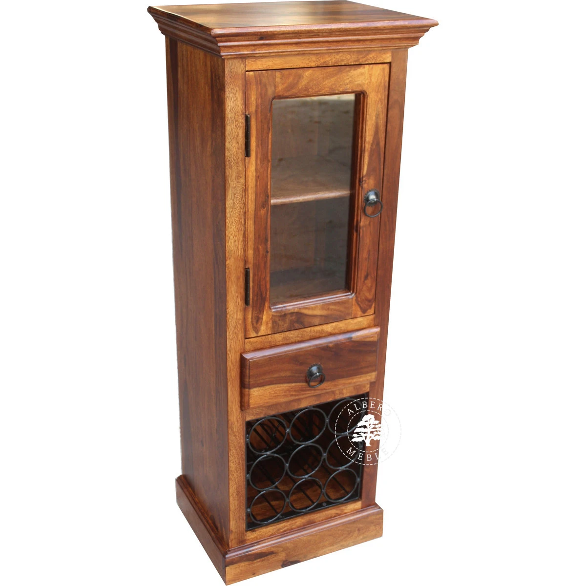 Klasyczny barek drewniany wolnostojący