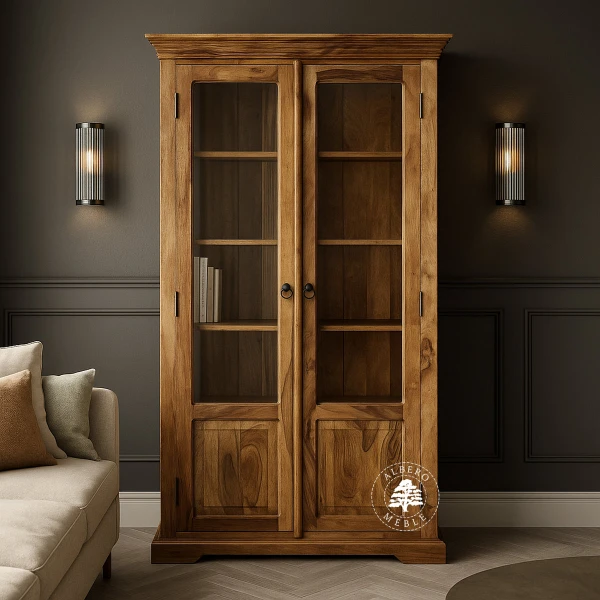 Witryna Drewniana w Stylu Kolonialnym