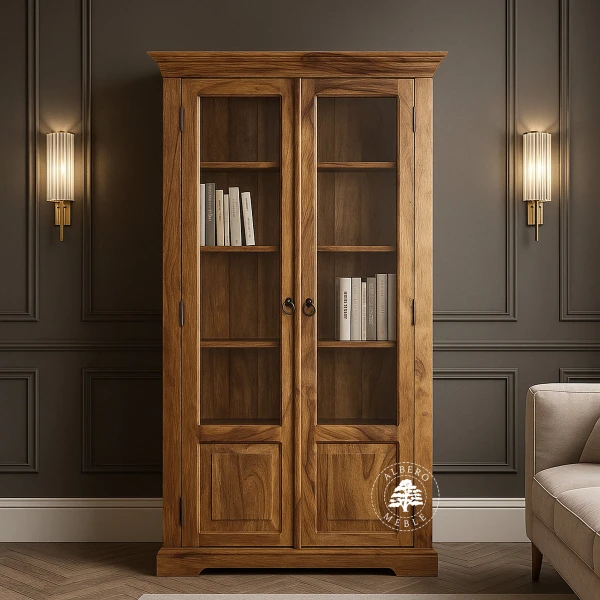 Witryna Drewniana w Stylu Kolonialnym