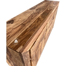 Duża komoda drewniana z czterema szufladami Goa