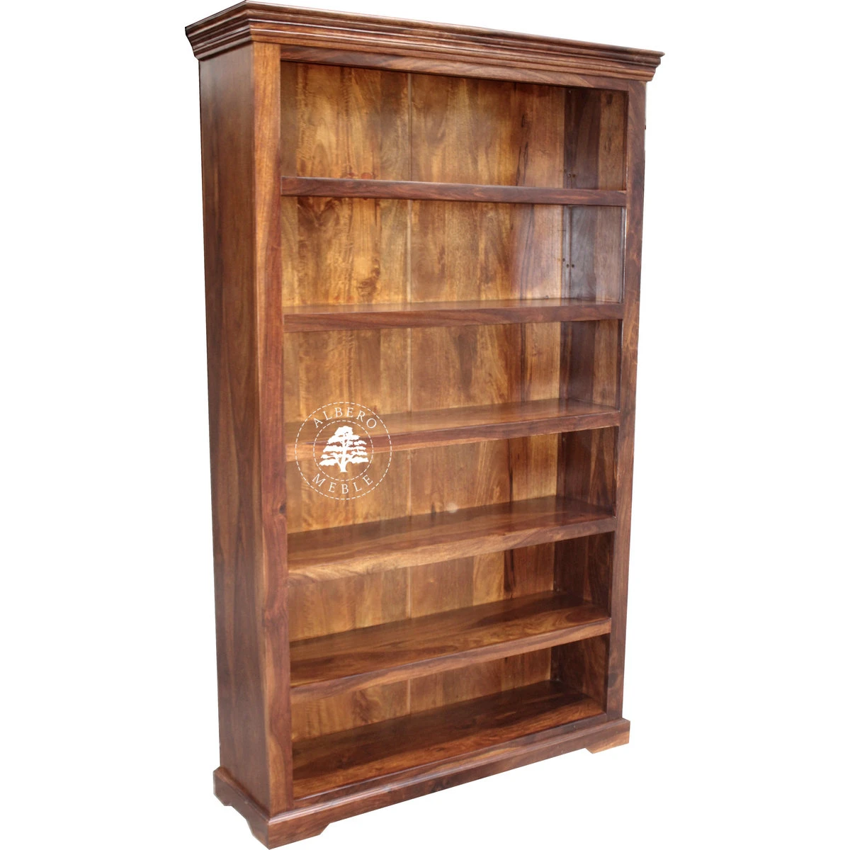 Tradycyjny Regał z Naturalnego Drewna Litego