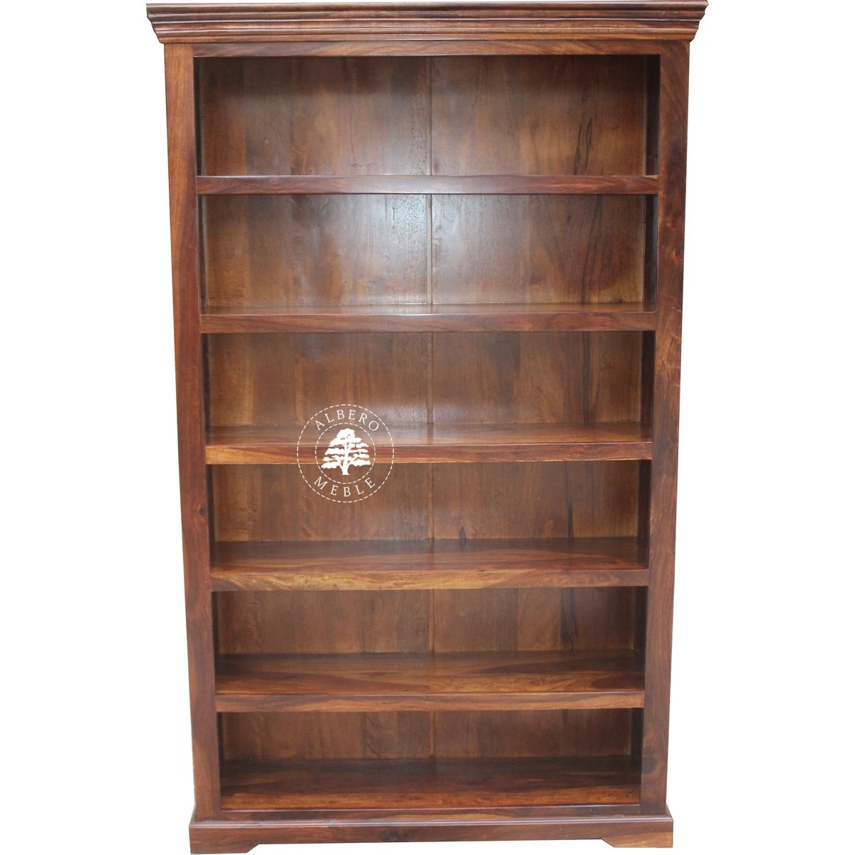 Tradycyjny Regał z Naturalnego Drewna Litego