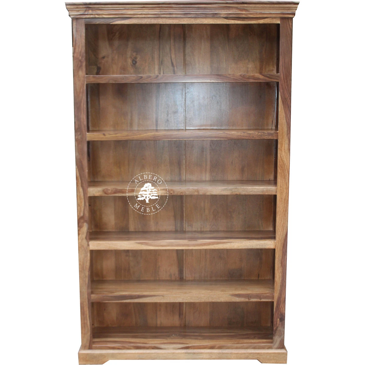 Tradycyjny Regał z Naturalnego Drewna Litego