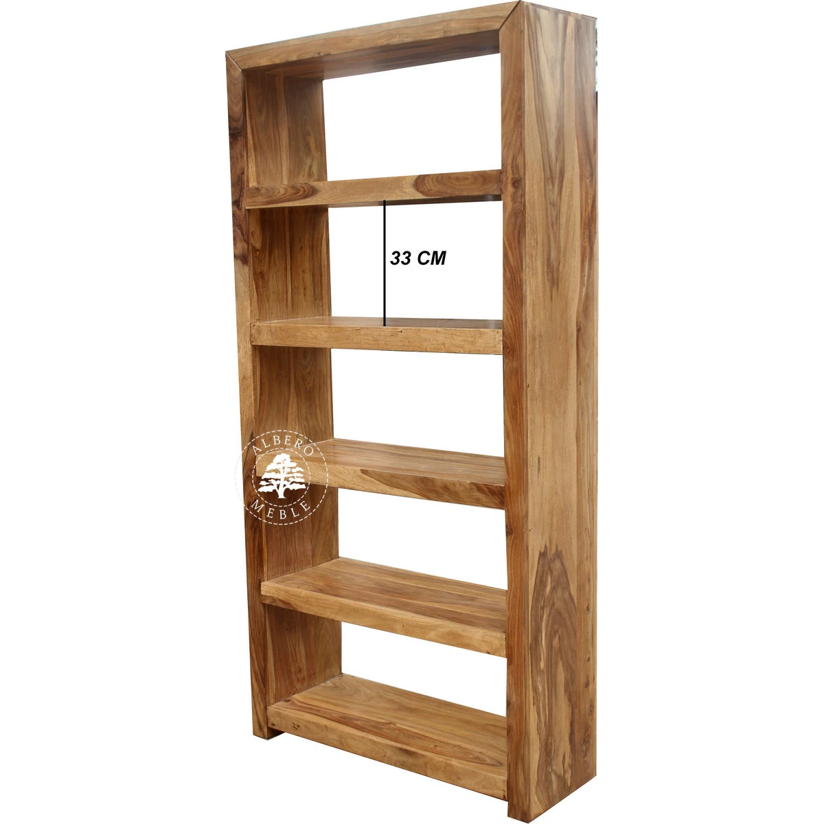 Regał z Drewna Litego na Segregatory