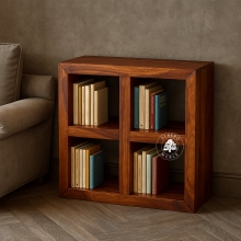 Niski regał otwarty kwadratowy czwórka Modern Cube