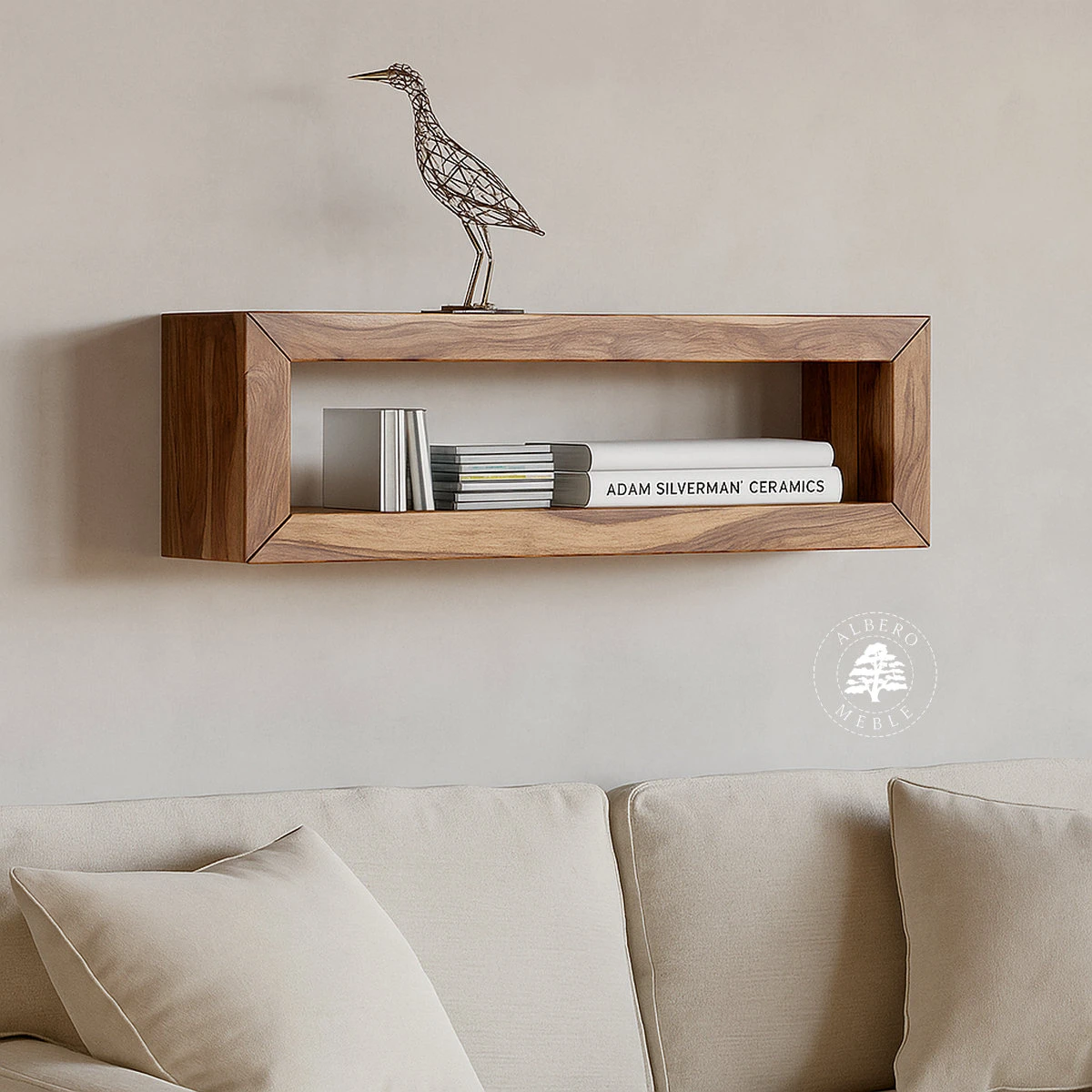 Półka drewniana na ścianę