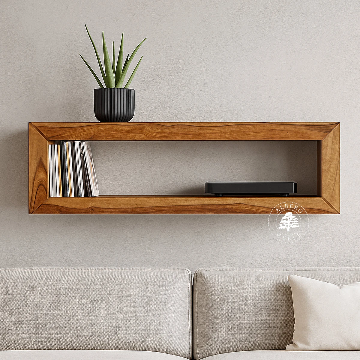 Półka drewniana na ścianę