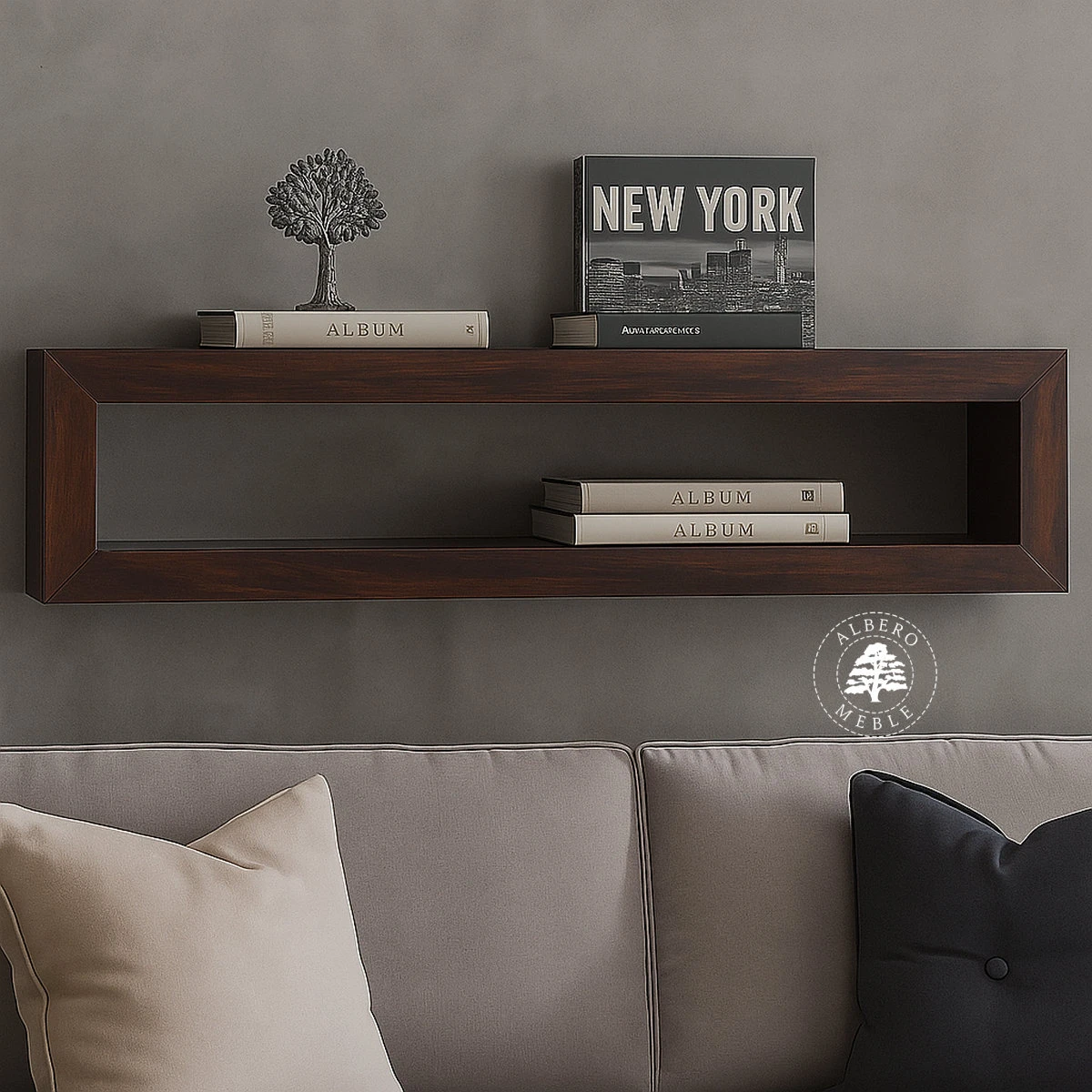 Półka drewniana na ścianę