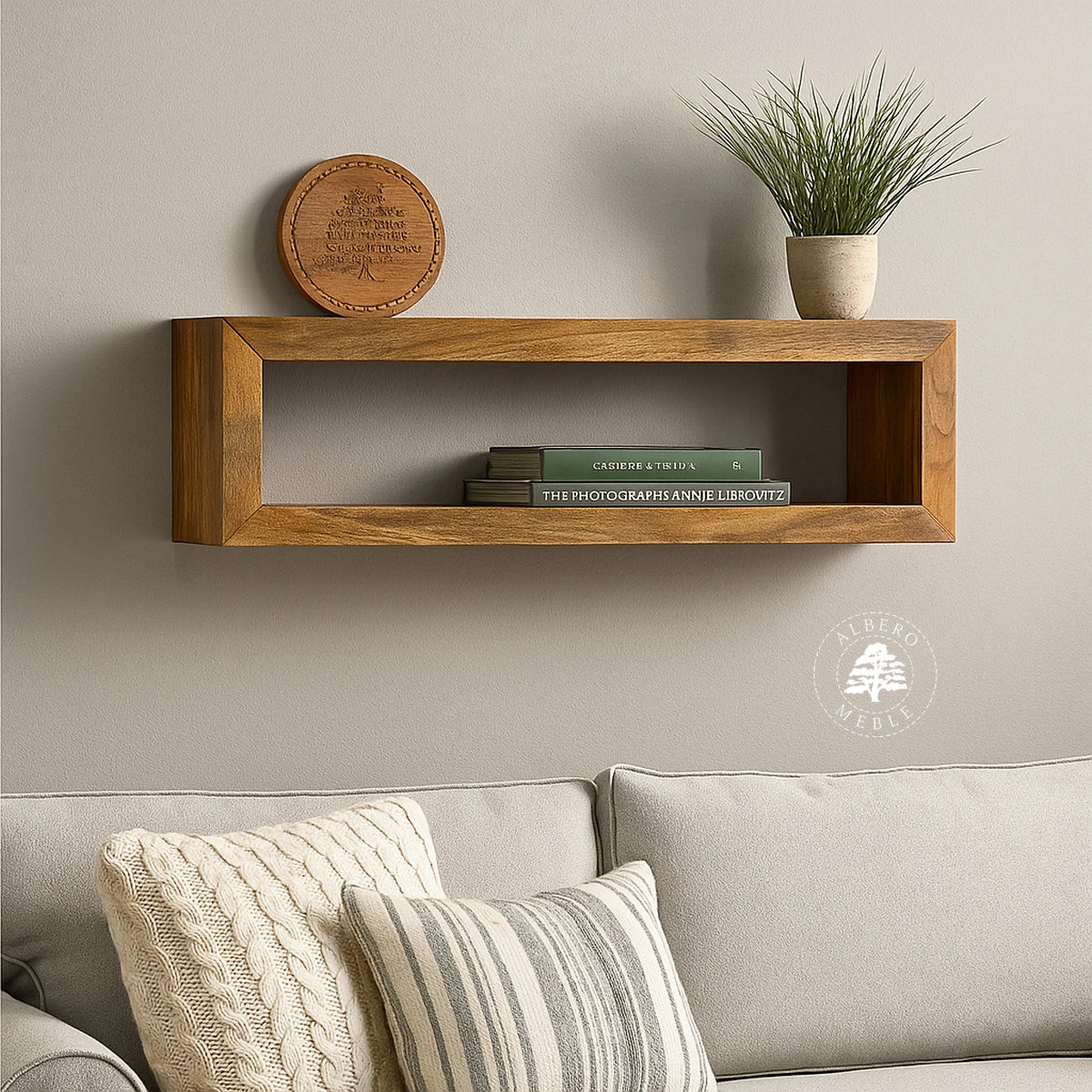 Półka drewniana na ścianę