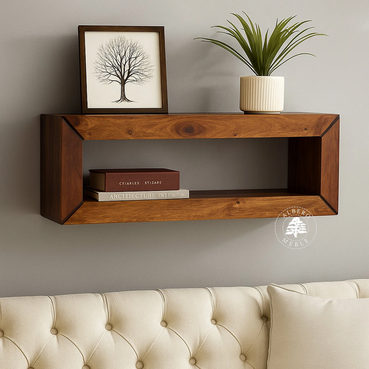 Półka drewniana na ścianę