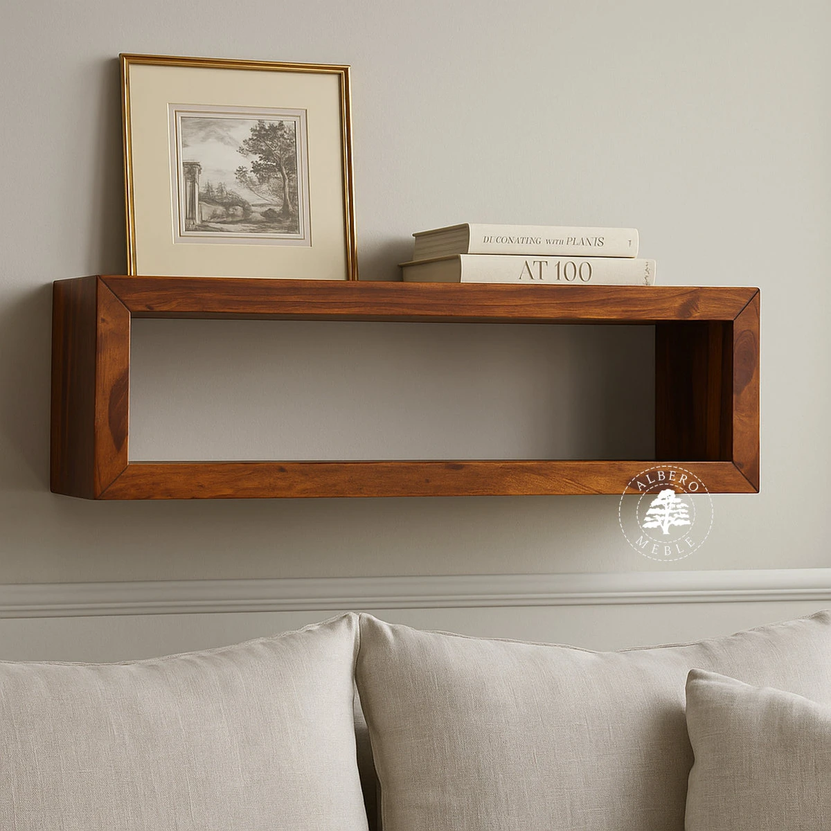 Półka drewniana na ścianę