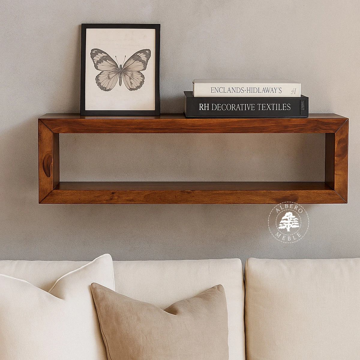 Półka drewniana na ścianę