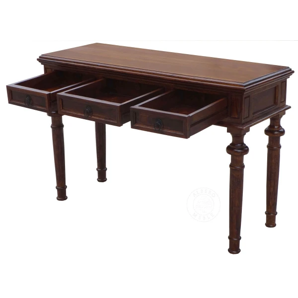 Stylizowana konsola wykonana z litego drewna palisandrowego