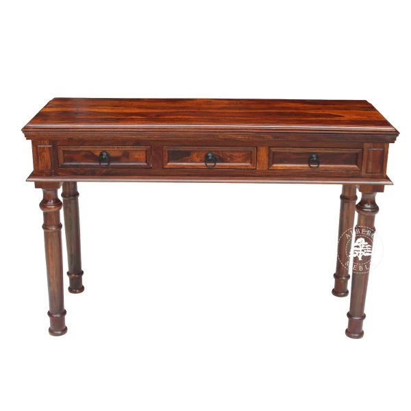 Stylizowana konsola wykonana z litego drewna palisandrowego