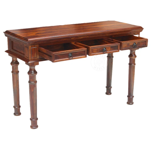 Stylizowana konsola wykonana z litego drewna palisandrowego