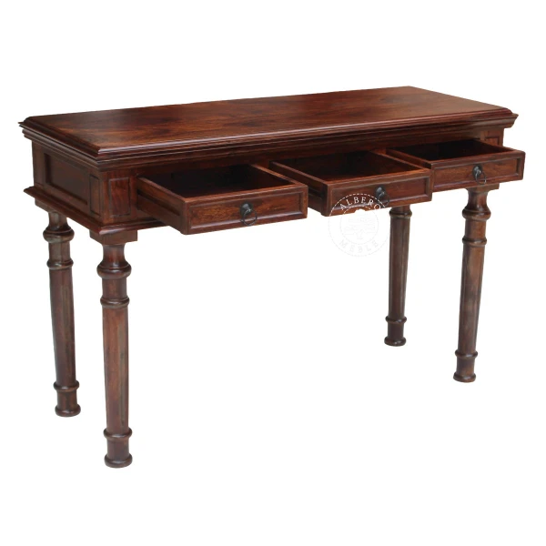 Stylizowana konsola wykonana z litego drewna palisandrowego