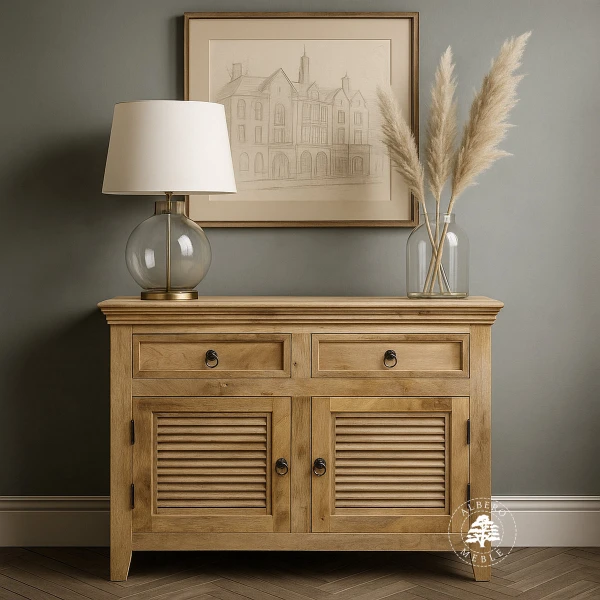 Dwudrzwiowa komoda z indyjskiego drewna mango