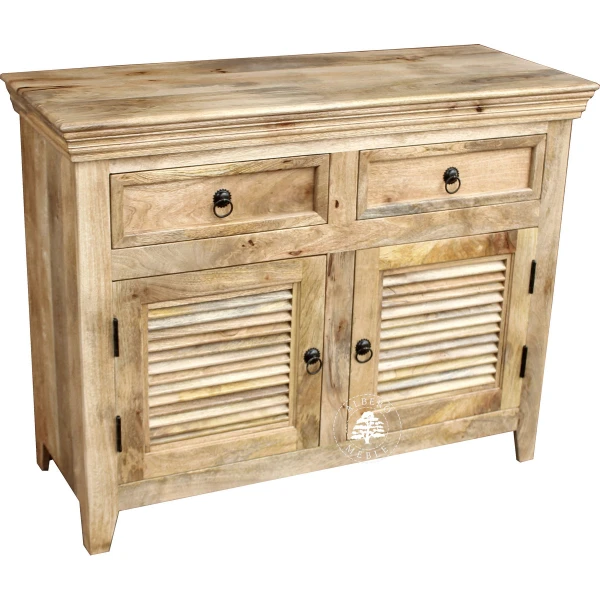 Dwudrzwiowa komoda z indyjskiego drewna mango