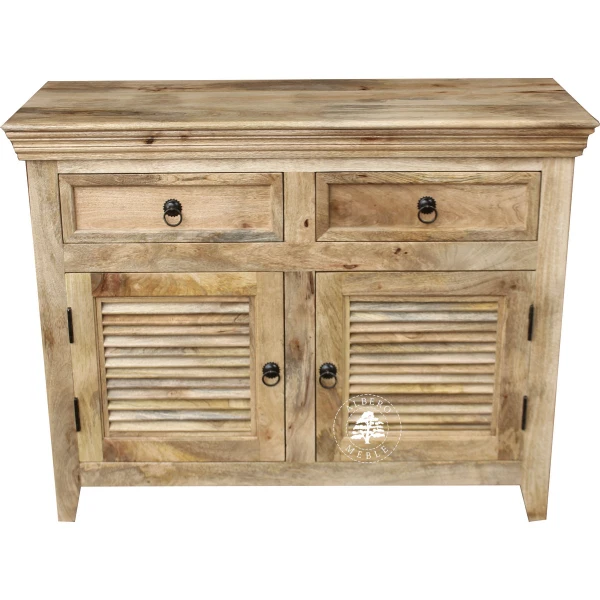 Dwudrzwiowa komoda z indyjskiego drewna mango