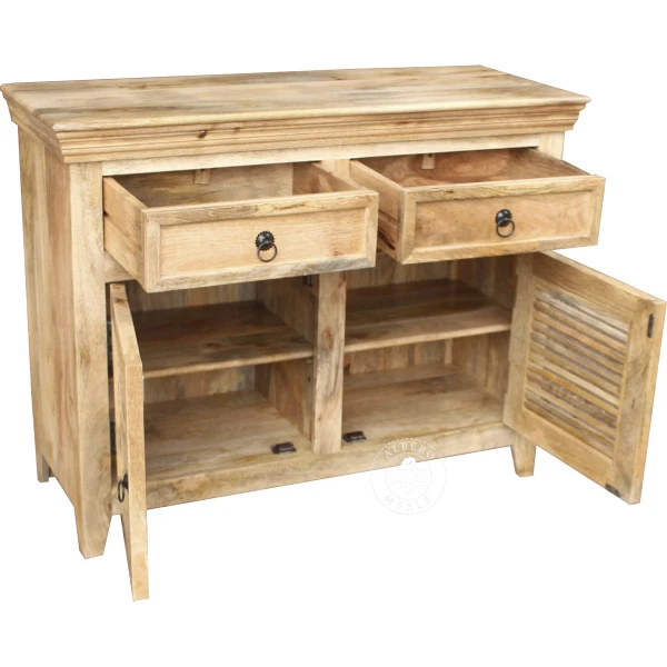 Dwudrzwiowa komoda z indyjskiego drewna mango