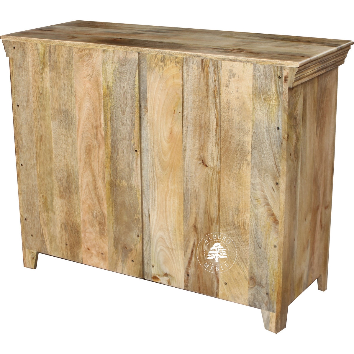 Dwudrzwiowa komoda z indyjskiego drewna mango