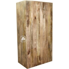Szafa z Naturalnego Drewna do Sypialni - Drewno Mango - naturalne