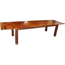 Drewniany stół 3-metrowy na 12-14 osób - Drewno Palisander - brąz 