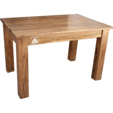 Stół z drewna litego z szufladami bocznymi - Drewno Palisander -  naturalny