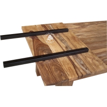 Stół drewniany rozkładany do małej jadalni - Drewno Palisander -  naturalny