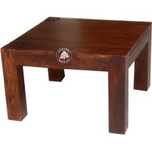Kwadratowy nowoczesny stolik z drewna palisandru -  Drewno Palisander - ciemny brąz