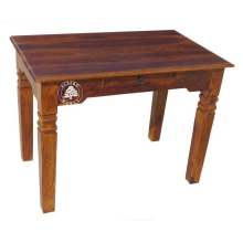 Oryginalne indyjskie biurko z litego drewna palisander - Drewno Palisander - brąz 