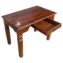 Oryginalne indyjskie biurko z litego drewna palisander - Drewno Palisander - brąz 